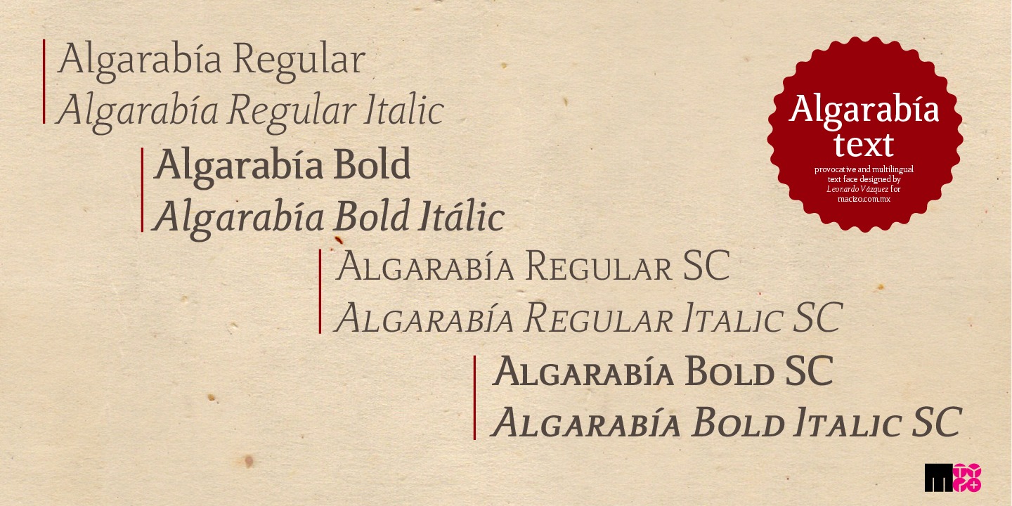 Beispiel einer Algarabia-Schriftart #5